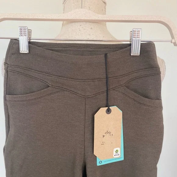 Prana Monte Baldo Olive Knit Leggings - Picture 4 of 9